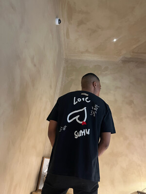 Love, SUHU Black T-Shirt