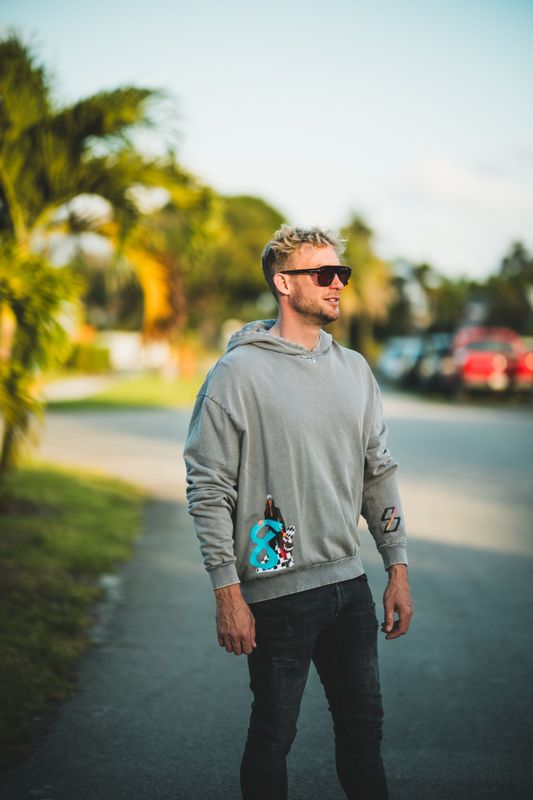 Mens' Acid Washed Oversize Hoodie Mens' Acid Washed Oversize Hoodie