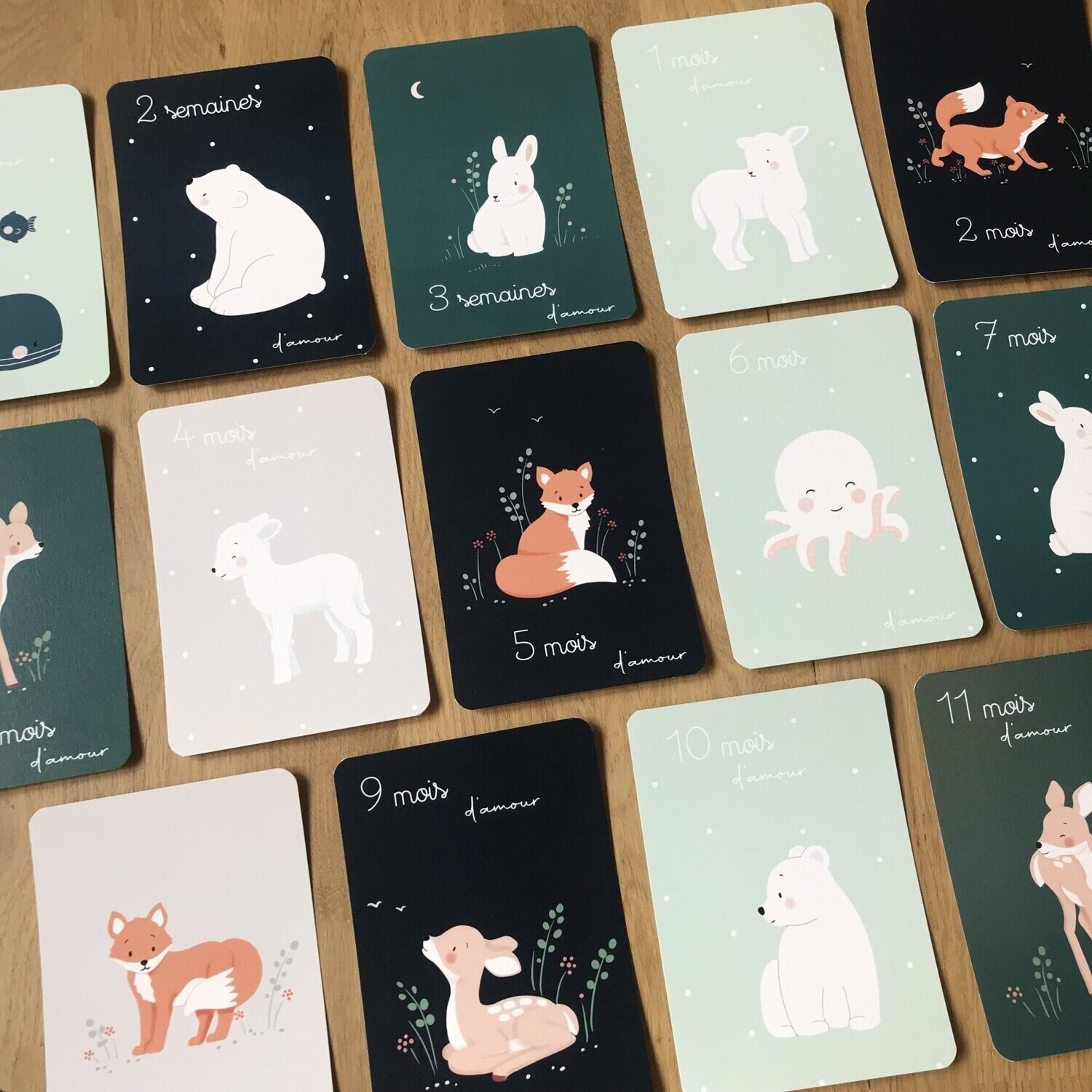 Cartes étapes bébé