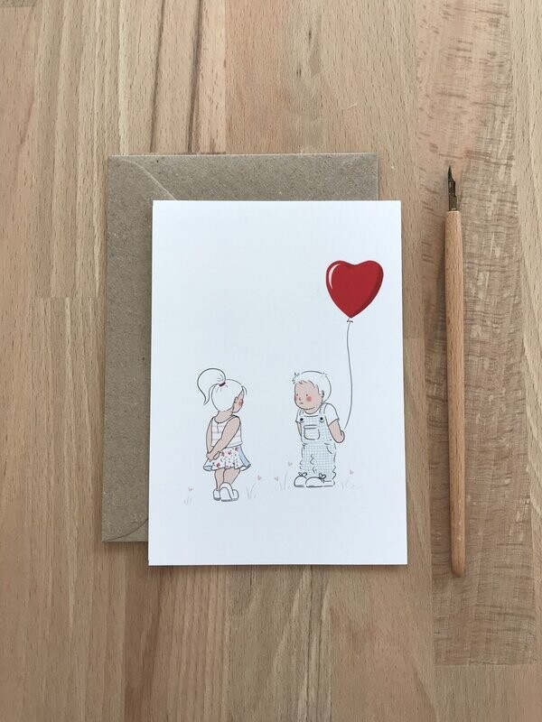Carte postale - Je t'aime / Saint Valentin / Bisous