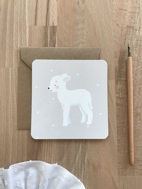 Mini carte postale - Agneau