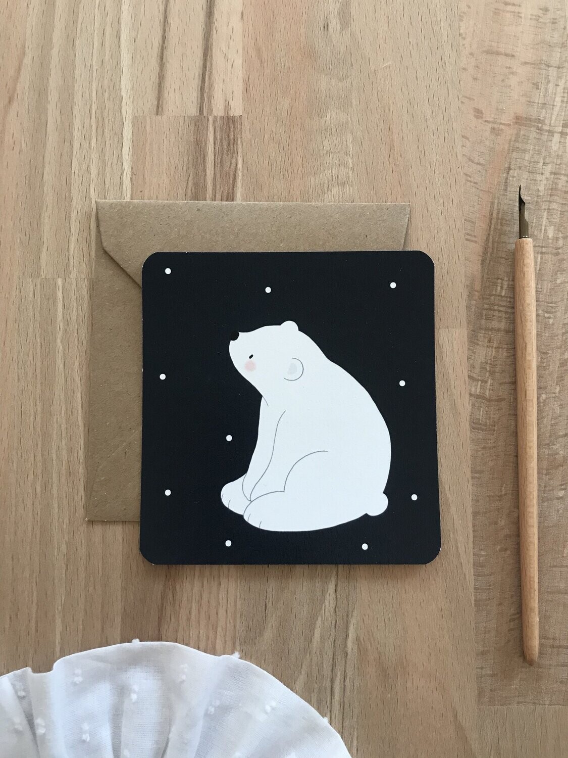 Mini carte postale - Ours