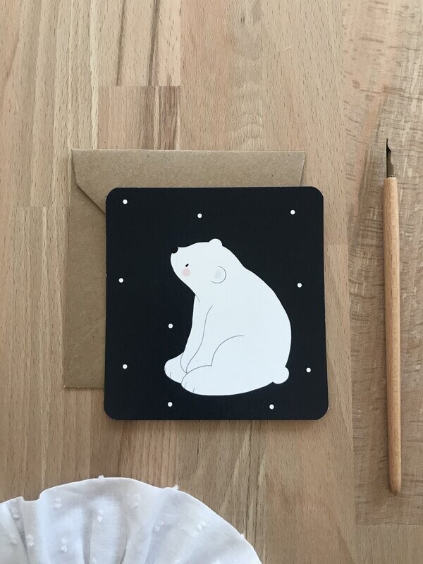 Mini carte postale - Ours