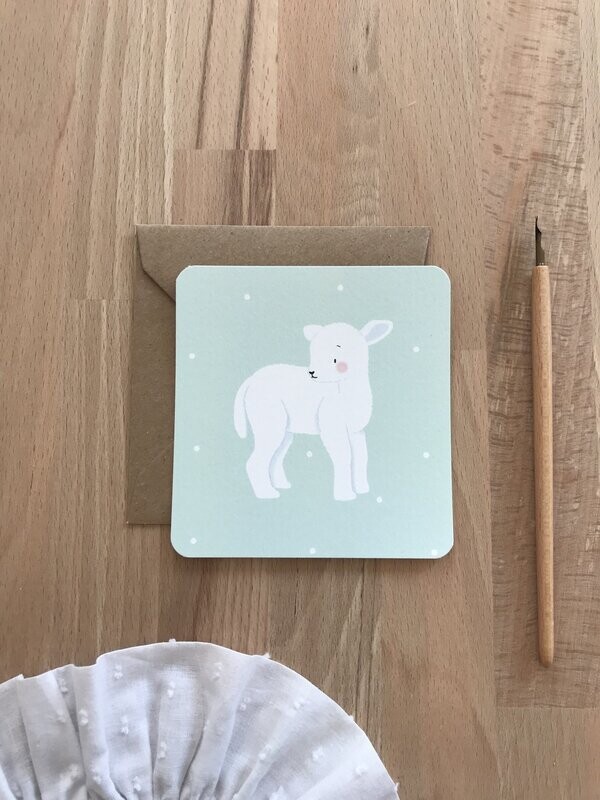 Mini carte postale - Agneau