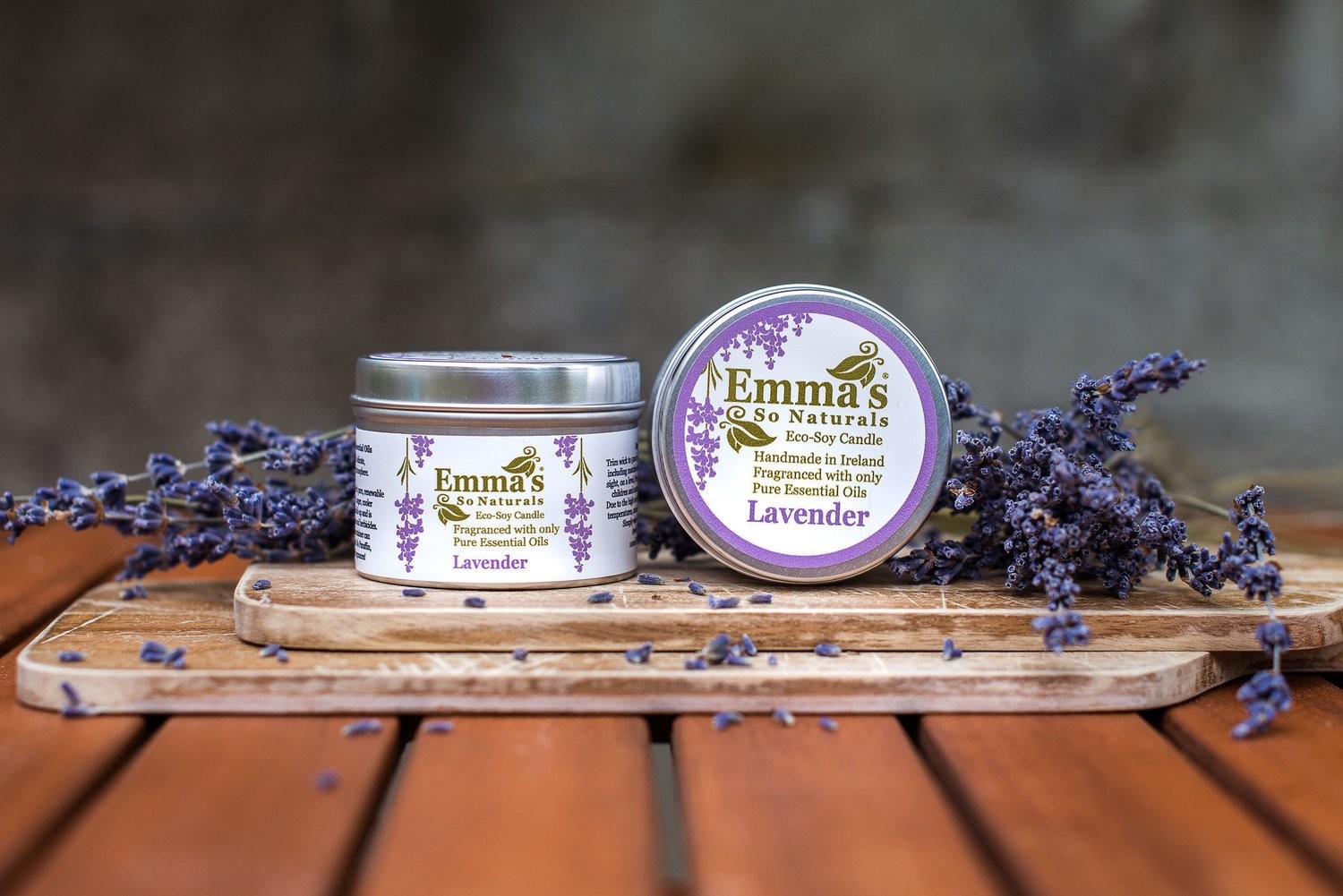 Lavender Natural Candle in Tin.