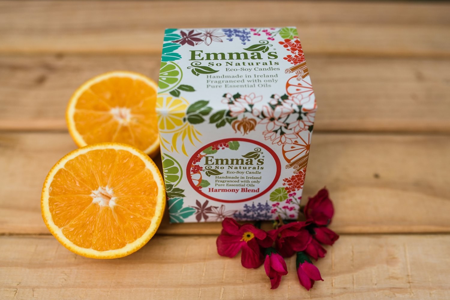 Harmony Blend Natural Candle in Glass Tumbler.