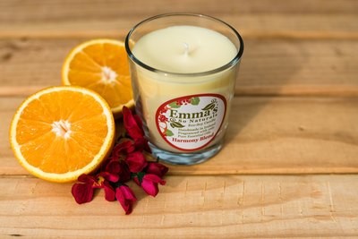Harmony Blend Natural Candle in Glass Tumbler.