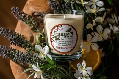 Neroli Fusion Natural Candle in Glass Tumbler.