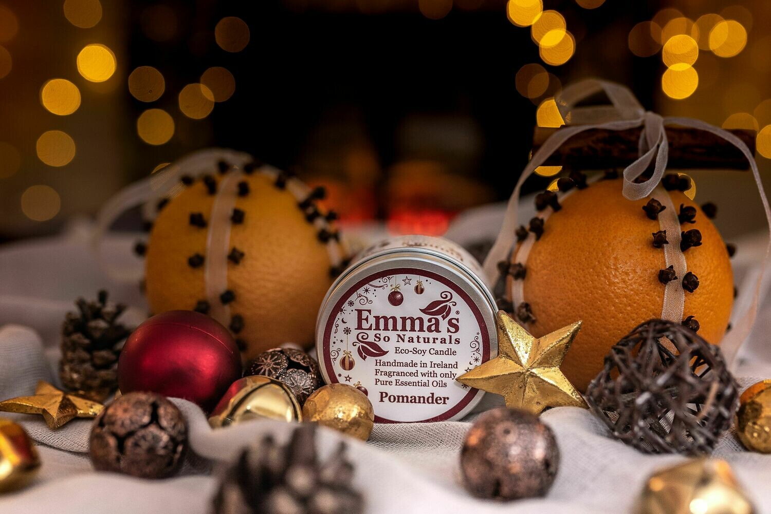 Pomander *Seasonal Natural Candle in Tin.