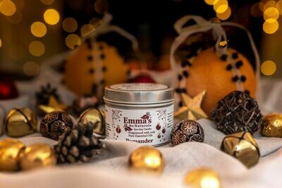 Pomander *Seasonal Natural Candle in Tin.