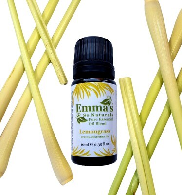 Lemongrass Pure Essential Oil Blend 10ml for Aroma Diffuser &amp; Oil Burner.