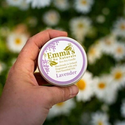 Lavender Natural Candle in Tin.