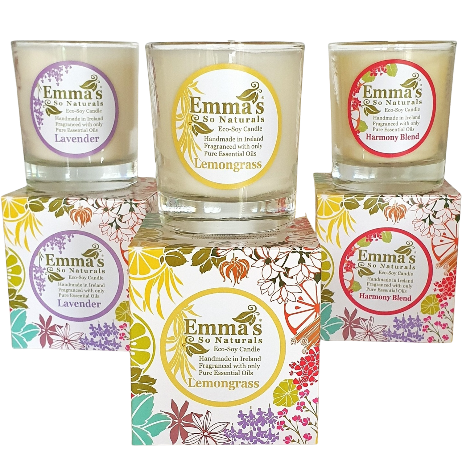 Natural Candle in Glass Tumbler. Set of 6. Buy six get 6th free!