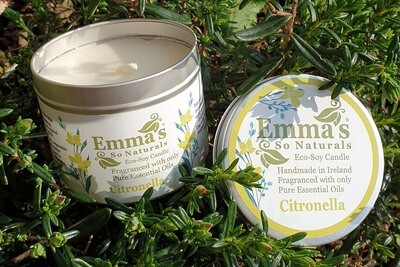 Citronella Scented Tin Candle.