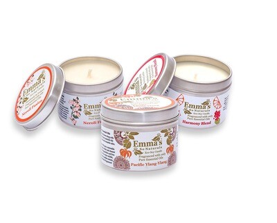 Natural Candle in Tin. Set of 3. Buy three, get 3rd half price!