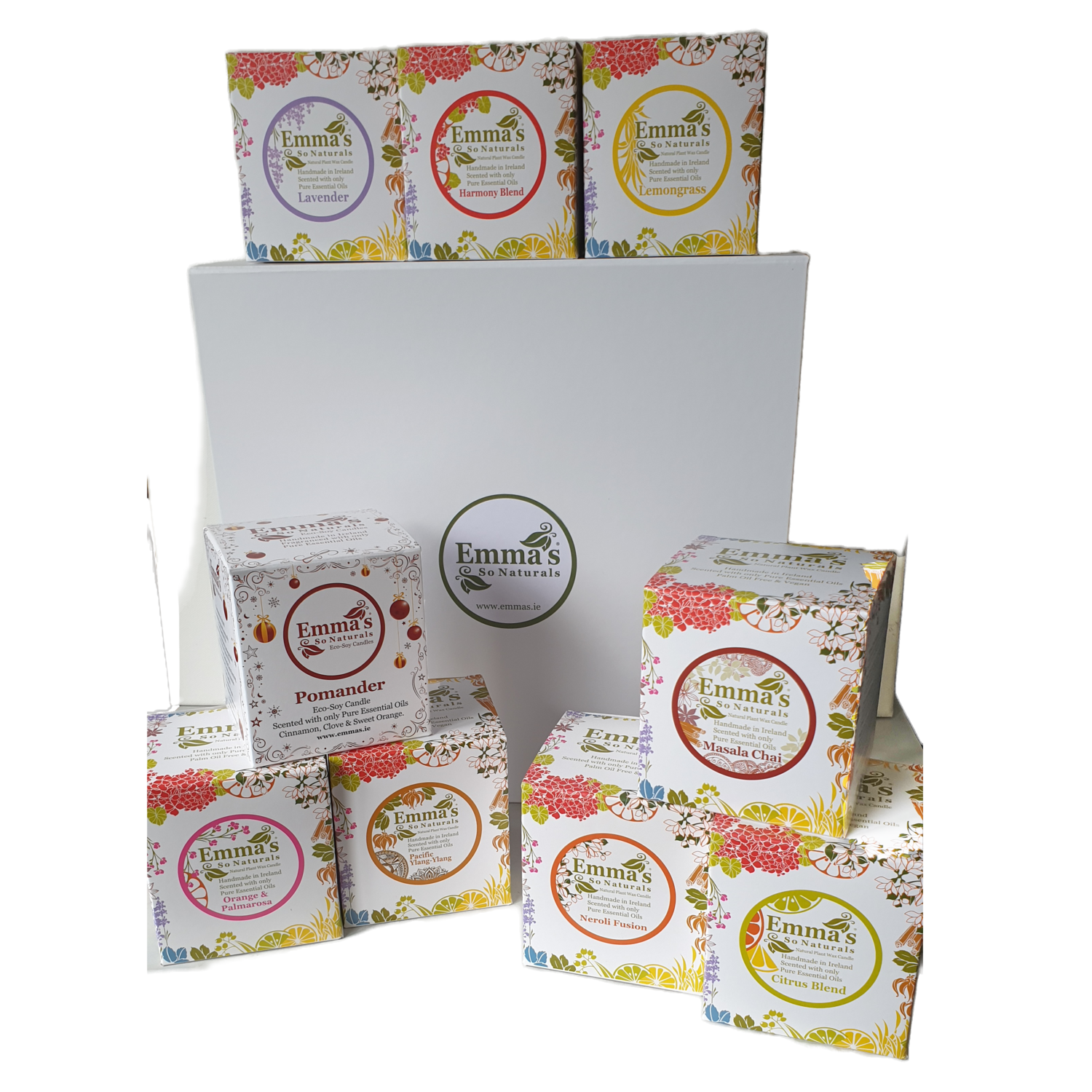 Natural Candle in Glass Tumbler. Set of 9. Includes 2 free candles!