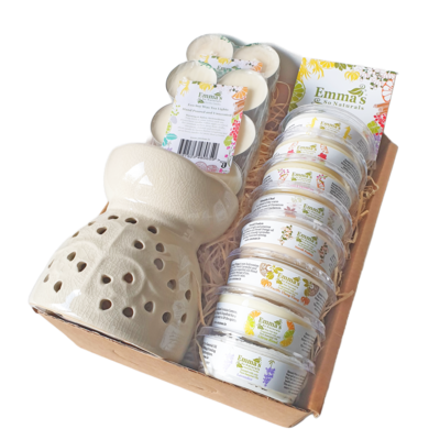 Gift wrapped Hamper. Large Oil Burner Gift Set
