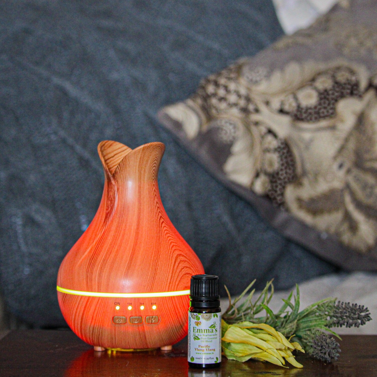 Aroma Diffuser with 2 bottles of Essential Oil Blends.