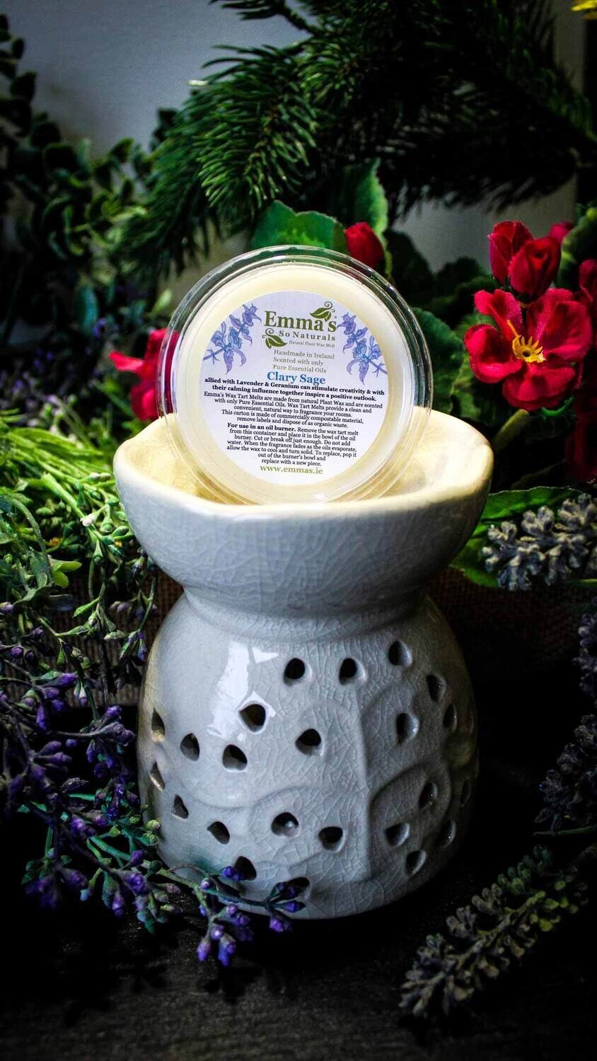 Clary Sage Natural Wax Tart Melt.