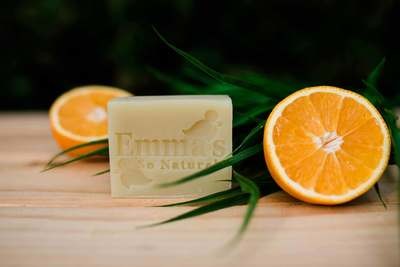 Orange and Palmarosa Handmade Natural Soap Bar. Clearance sale!