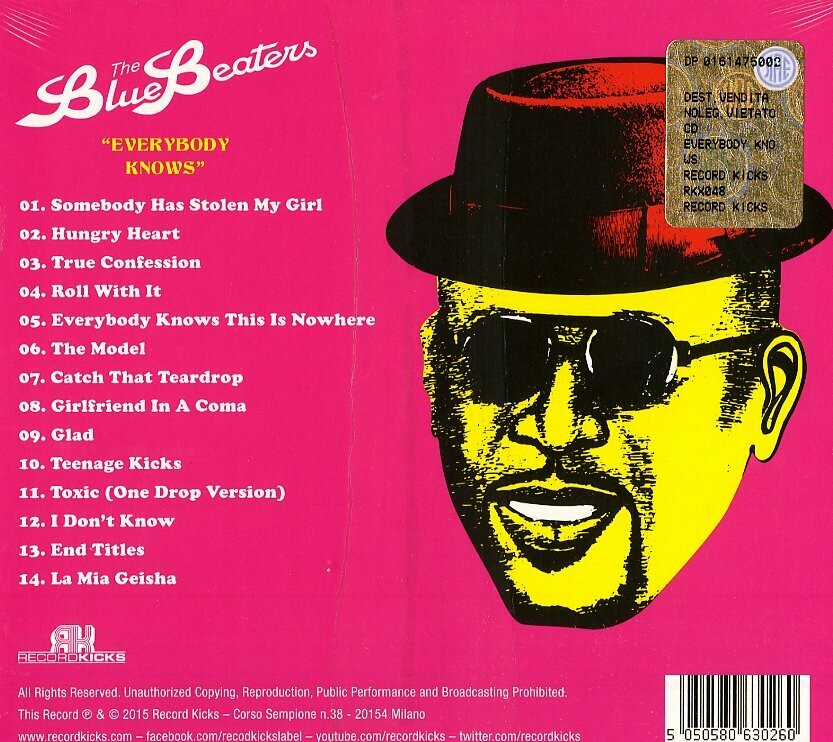 08 - THE BLUEBEATERS - EVERYBODY KNOWS THE BLUEBEATERS (CD)
