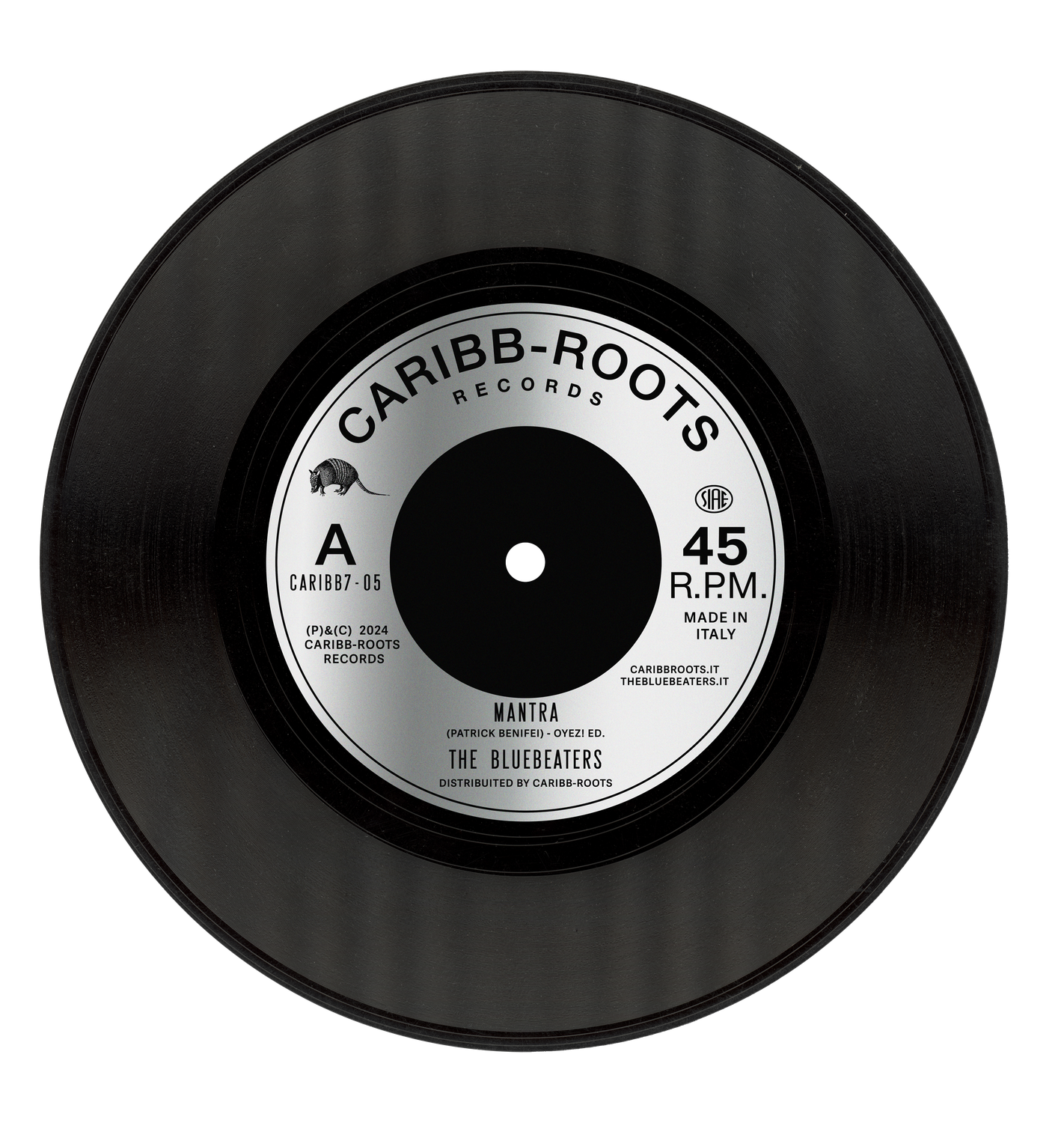 02 - The Bluebeaters - MANTRA [Side B: MYSTERIOUS DUB by EZRA] Vinyl 7&#39; (include a poster)