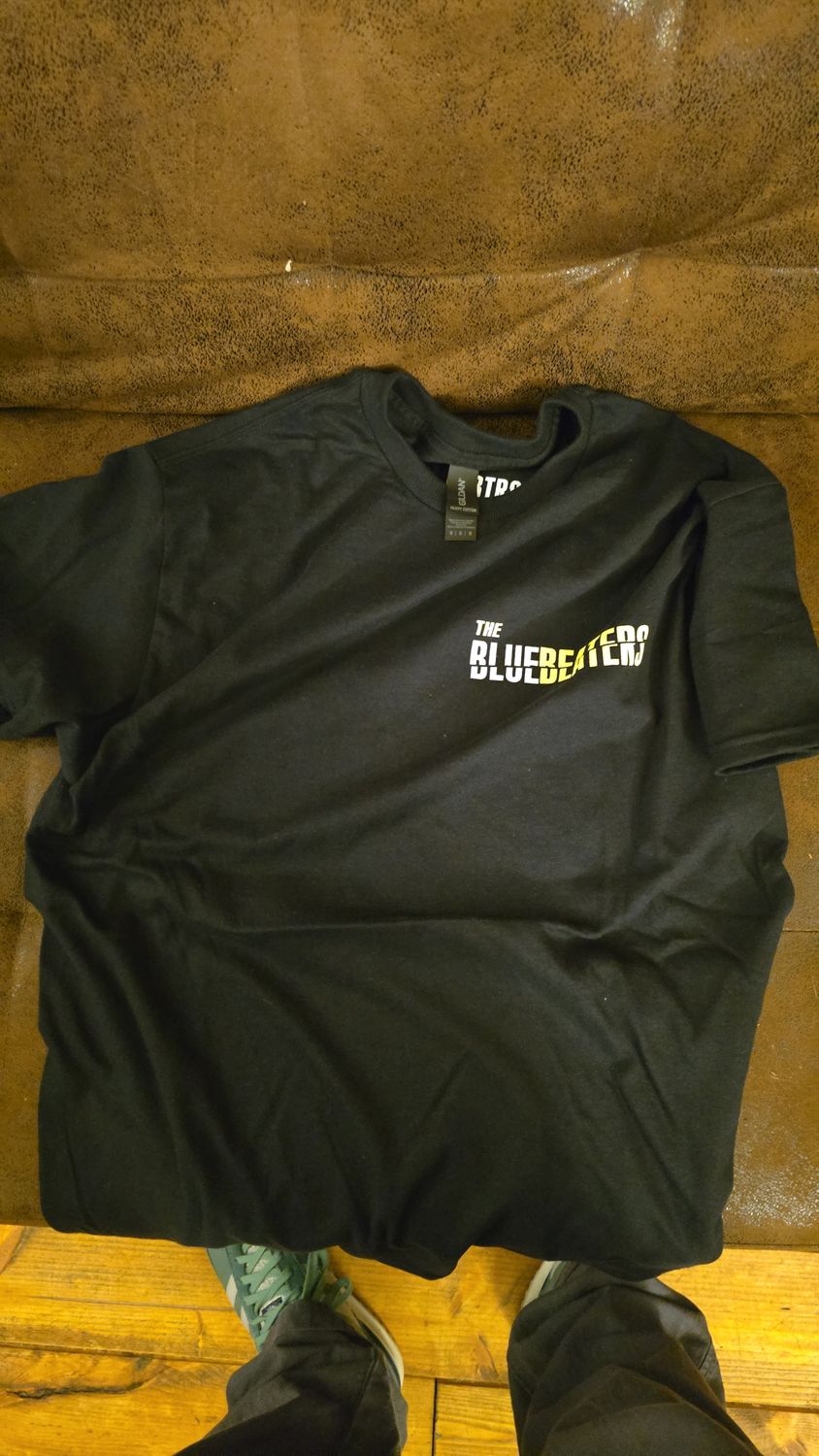 33 - THE BLUEBEATERS New Black Shirt New Logo (Limited Edition)