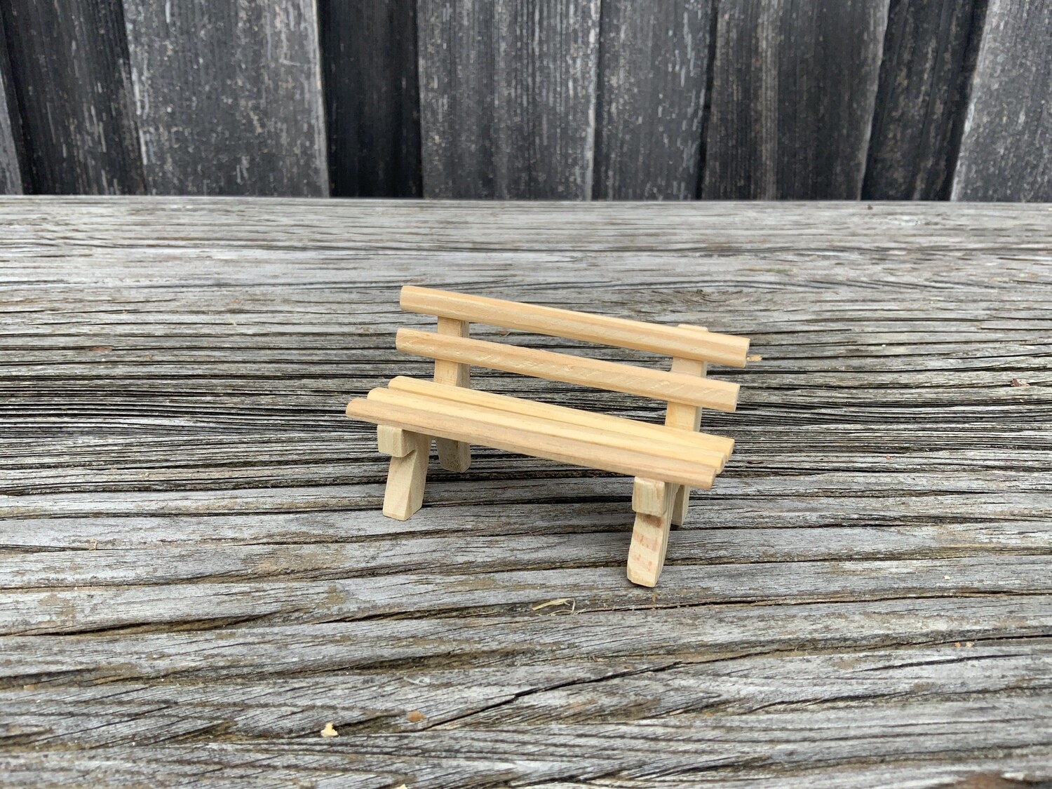 Holzbank 9 x 3,5 x 5 cm