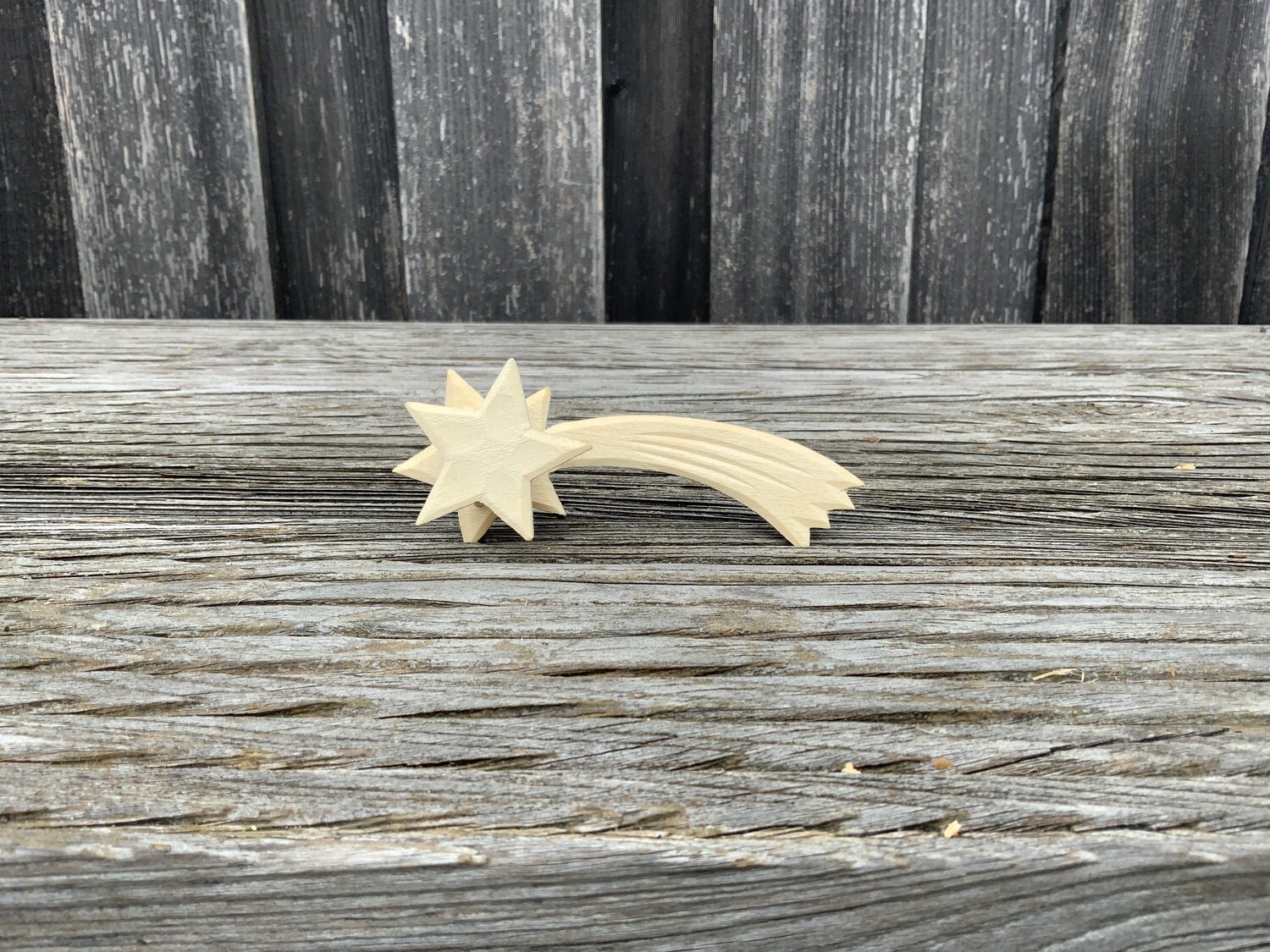 Komet Holz, hell 12 x 4,5 x 2,5 cm