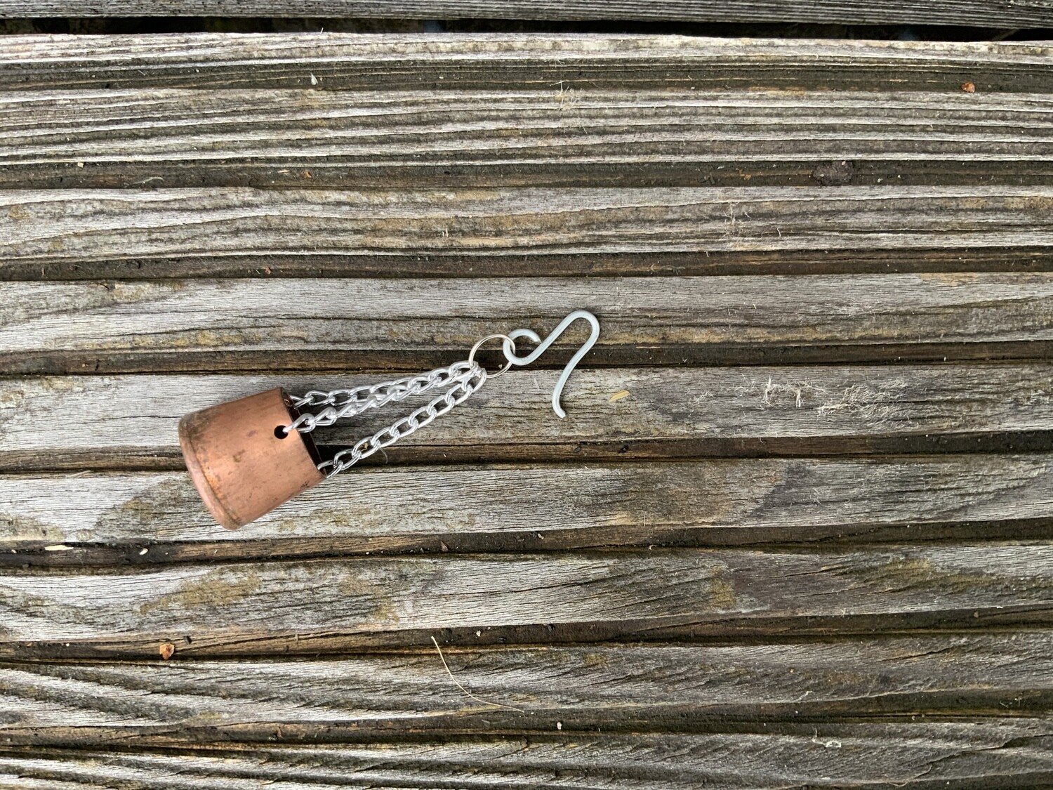 Kupferkessel mit Kette 2 x 2 x 5 cm