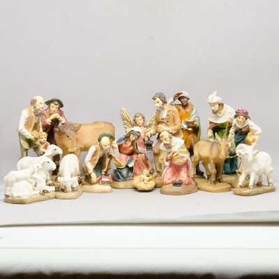 Krippenfigurenset 17-teilig, 11 - 12 cm