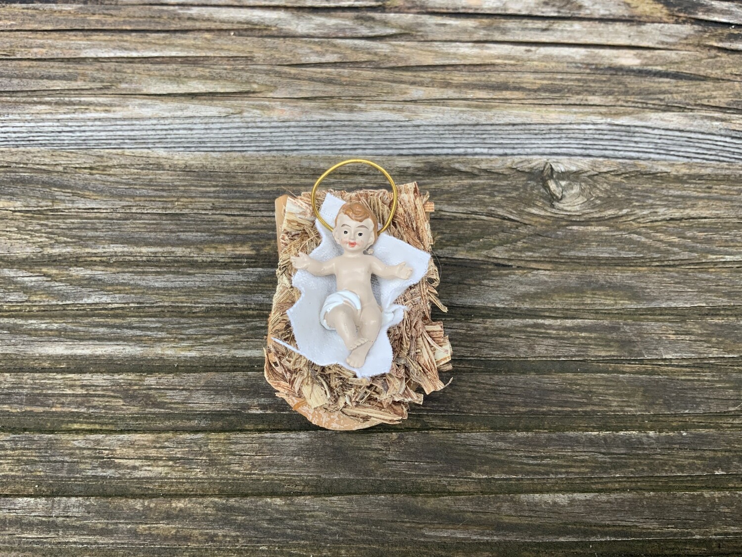 Jesuskind ca. 3,5 cm im Krippenbarren