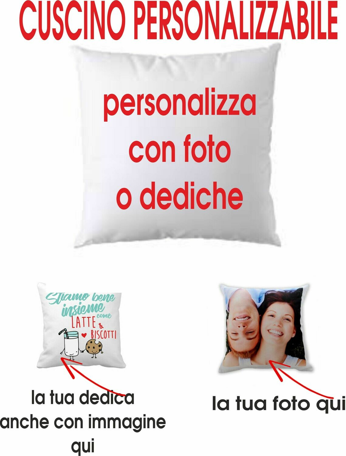 CUSCINO PERSONALIZZABILE
