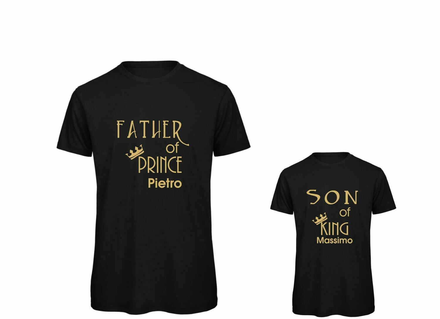 FATHER OF A PRINCESS - FATHER OF A PRINCE CON POSSIBILITA&#39; DI PERSONALIZZAZIONE