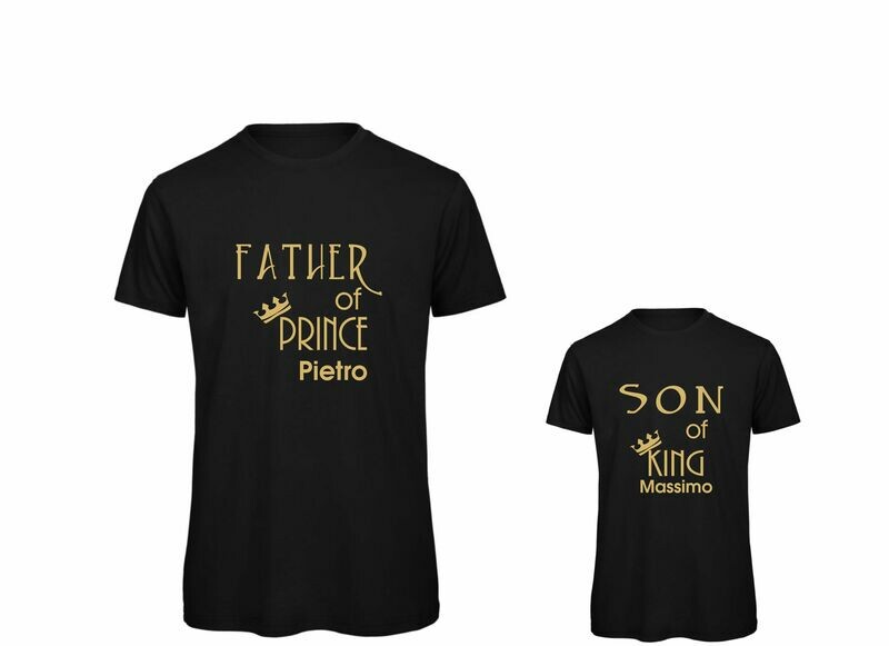 FATHER OF A PRINCESS - FATHER OF A PRINCE CON POSSIBILITA&#39; DI PERSONALIZZAZIONE