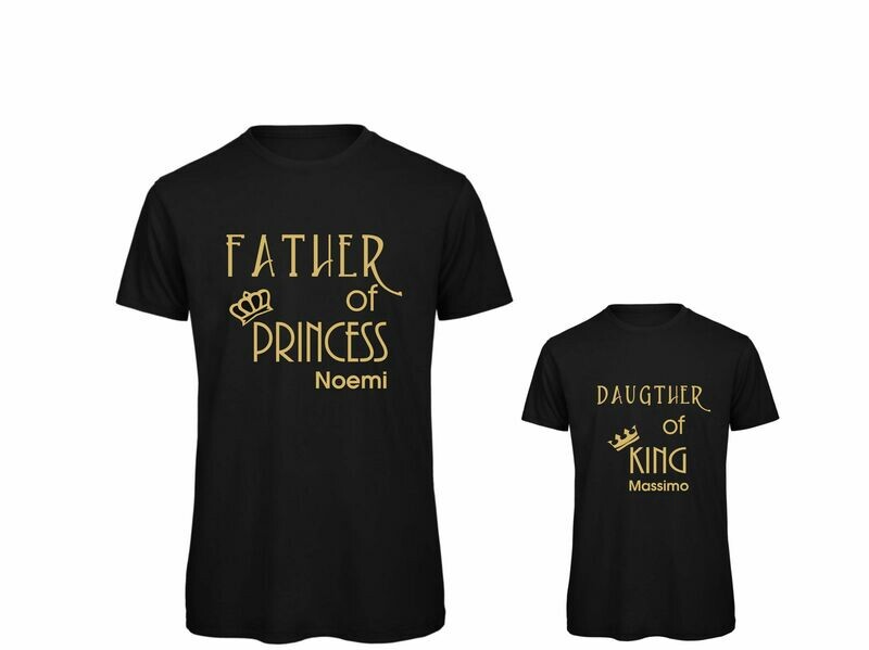 FATHER OF A PRINCESS - FATHER OF A PRINCE CON POSSIBILITA' DI PERSONALIZZAZIONE