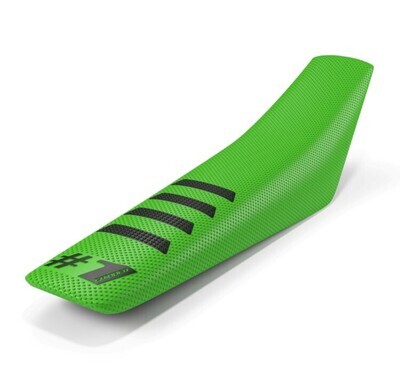 ONE GRIPPER RIBBED SEAT COVER GREEN/BLACK