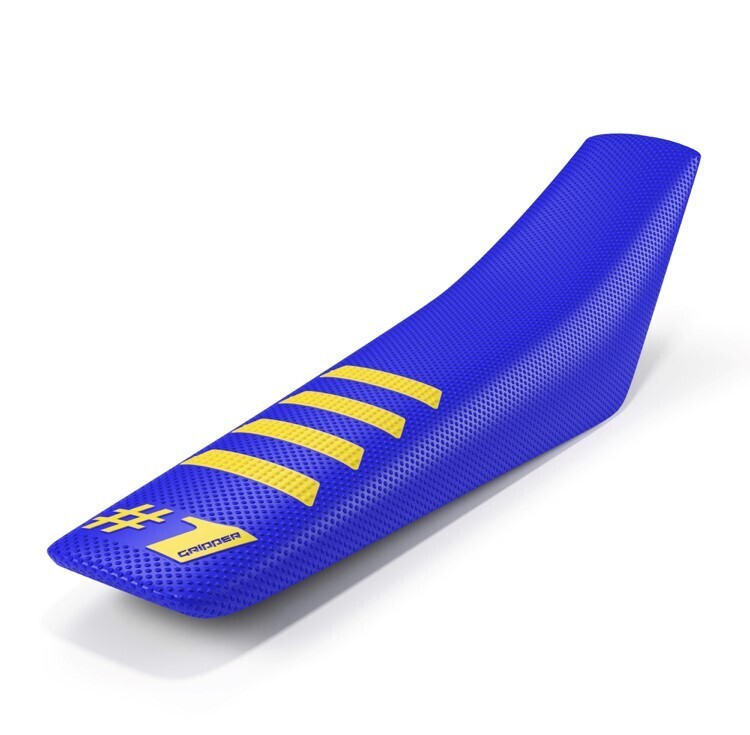 ONE GRIPPER RIBBED SEAT COVER BLUE/YELLOW