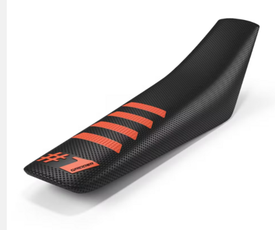 ONE GRIPPER RIBBED SEAT COVER BLACK/ORANGE
