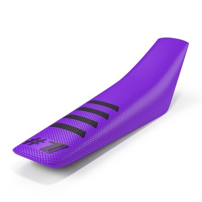 ONE GRIPPER RIBBED SEAT COVER PURPLE/BLACK
