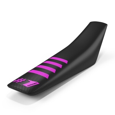 ONE GRIPPER RIBBED SEAT COVER BLACK/PINK