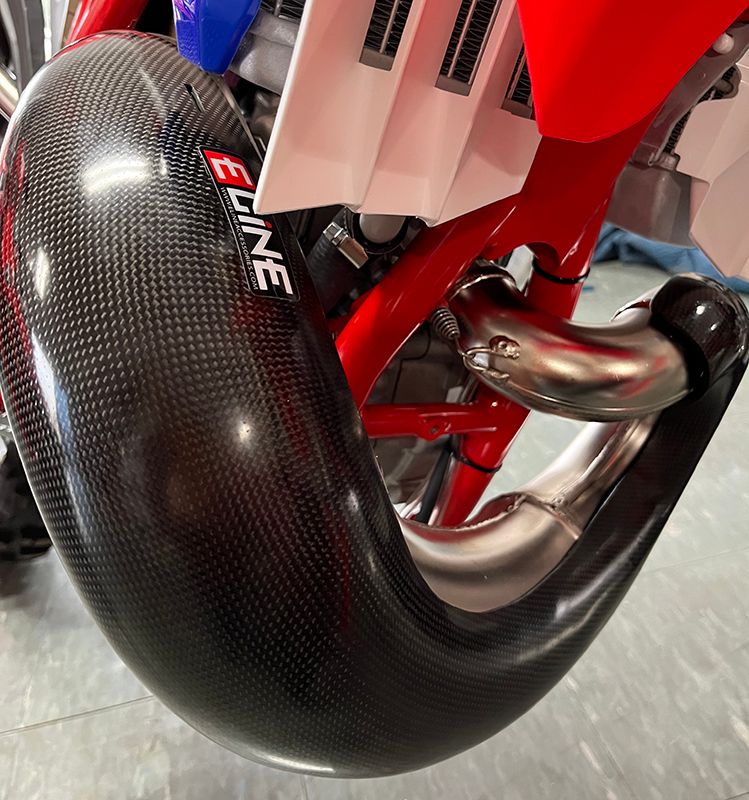 BETA 125RR 2018-2024 STOCK  CARBON PIPE GUARD