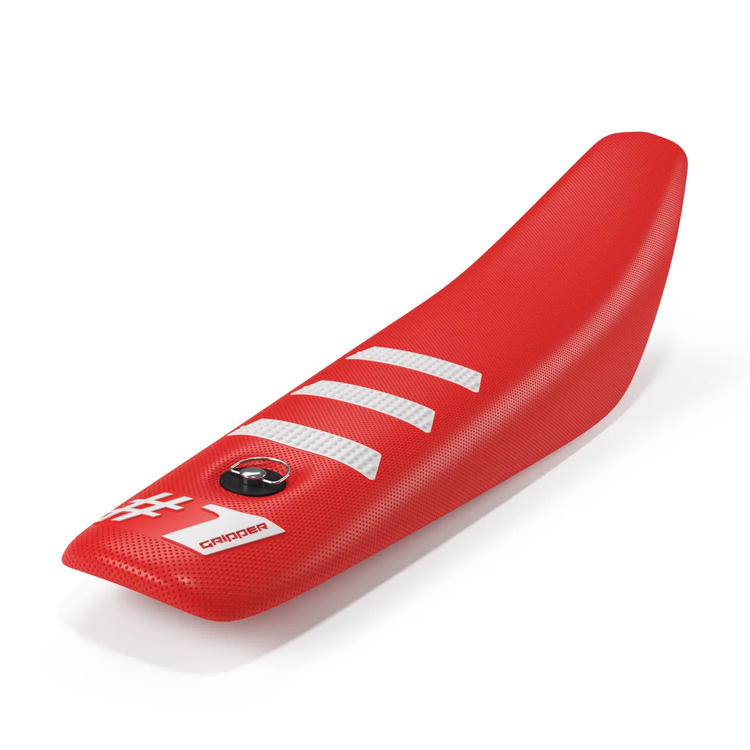 Light Rib Mini Seat Cover RED/WHITE   ( 50-65cc )
