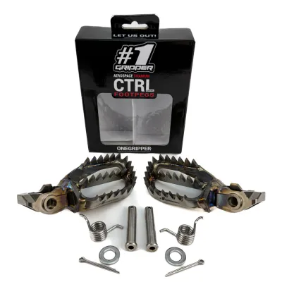 ONE GRIPPER Ti-CTRL Footpegs - Ultra Grip - KTM/HQV/GG/Beta, MX MODELS 2023-&gt; /  ENDURO MODELS 2024-&gt; / BETA 2024-&gt;  Due End November