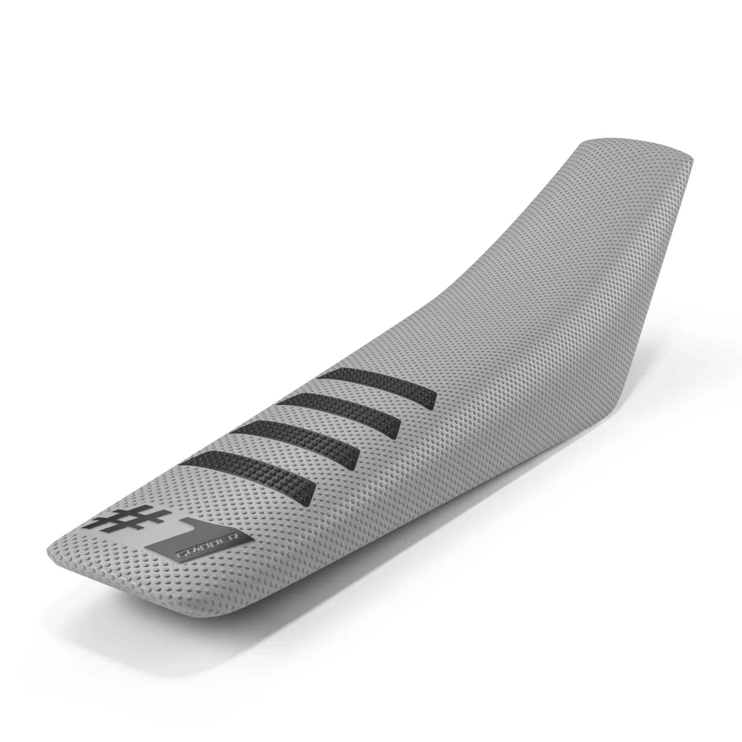 ONE GRIPPER RIBBED SEAT COVER LIGHT GREY/BLACK
