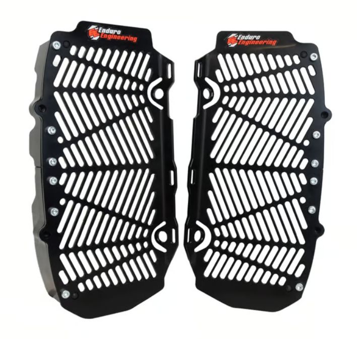 KTM-HQV Billet Radiator Guards BLACK , (17-26) 125-501EXC/FE/TE, (16-26), 125-450SX/FC/TC,, GAS GAS ALL 125-450 (2021-26)