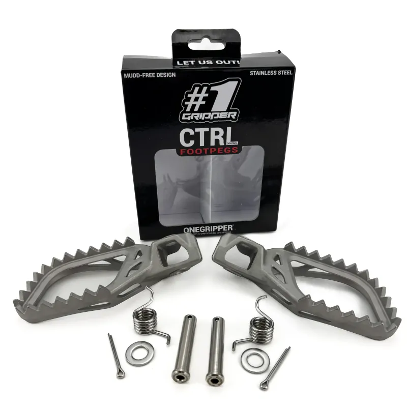 ONE GRIPPER CTRL Footpegs - YAMAHA YZ250F 2024->/YZ450F 2023-> / WR450F 2024-> / WR250F 2025->  ( DUE April 2026)