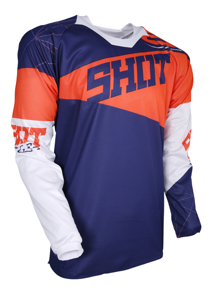 SHOT CONTACT INFINITE JERSEY BLUE/NEON ORANGE
