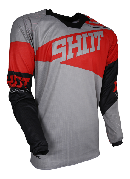 SHOT  CONTACT INFINITE JERSEY GREY/RED