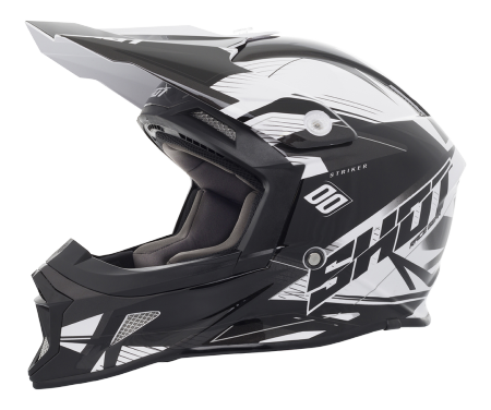 SHOT STRIKER SIDE BLACK/WHITE,  XXL ONLY